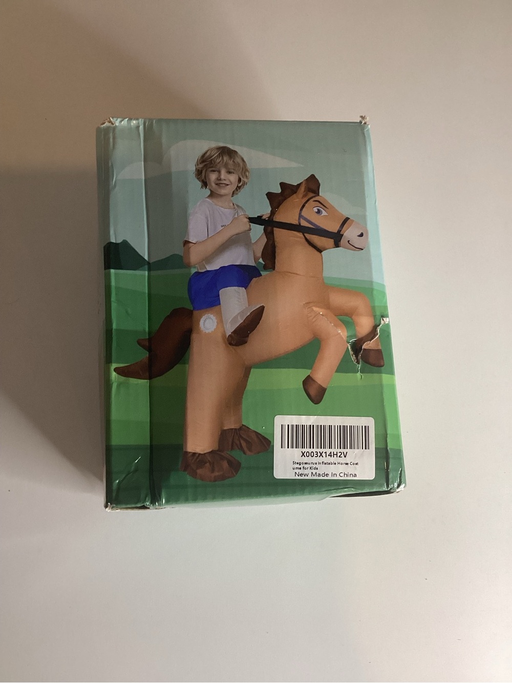 Stegosaurus Inflatable Horse Riding Costume For Kids One Size Cowboy/girl